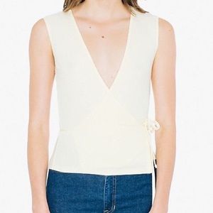 American Apparel Sleeveless Wrap Top *NWOT*