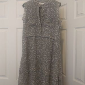 Madewell Midi Leaf Print dress