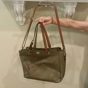 Millitary green tote