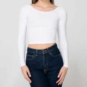 American Apparel Long Sleeve Crop Top