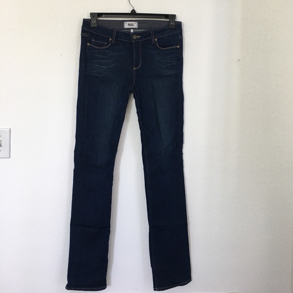Paige Skyline Straight dark new jeans
