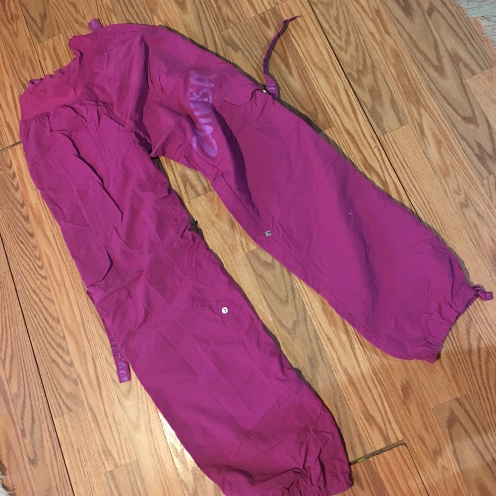 Cargo pants pink and blue