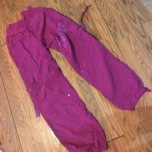 Cargo pants pink and blue