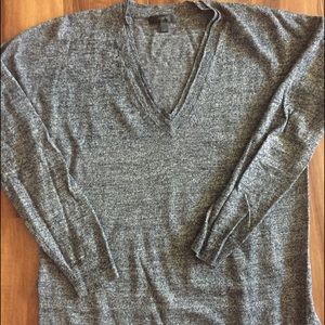 Merino-Linen V Neck Sweater