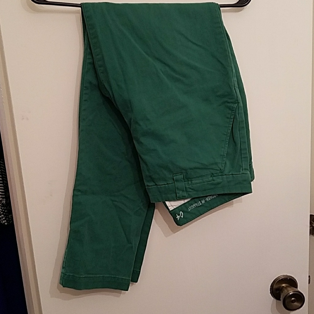 Kelly green khaki pants