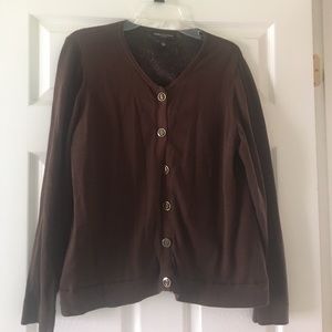 Dana Buchman Button Front Cardigan