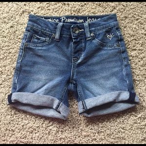 Justice denim shorts