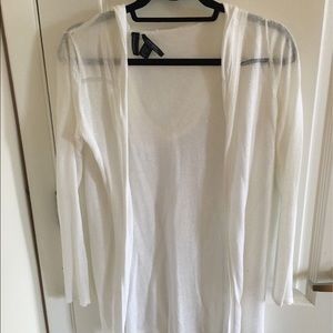 Cynthia Rowley white linen blend sweater - XS
