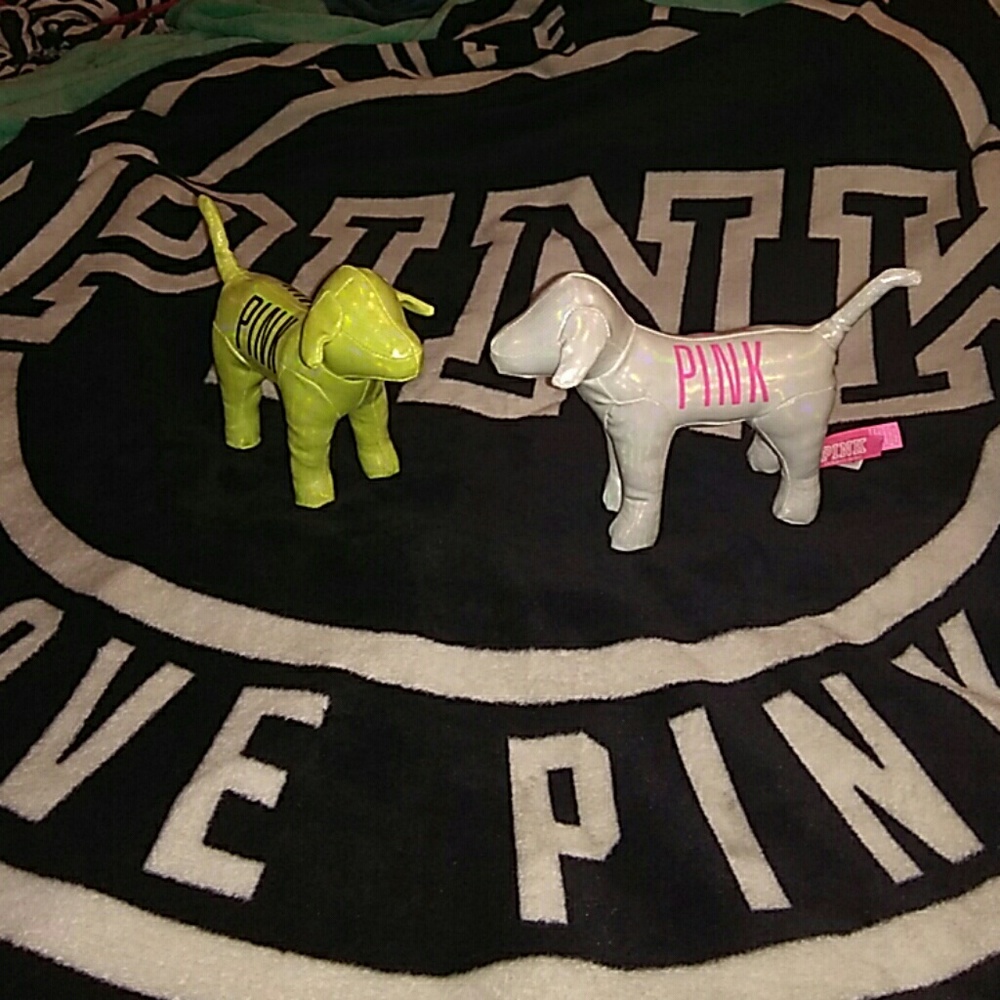 Two pink dogs