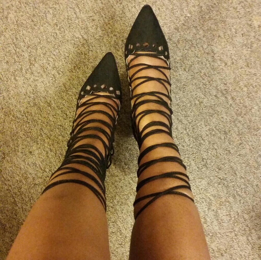 Lace up heels