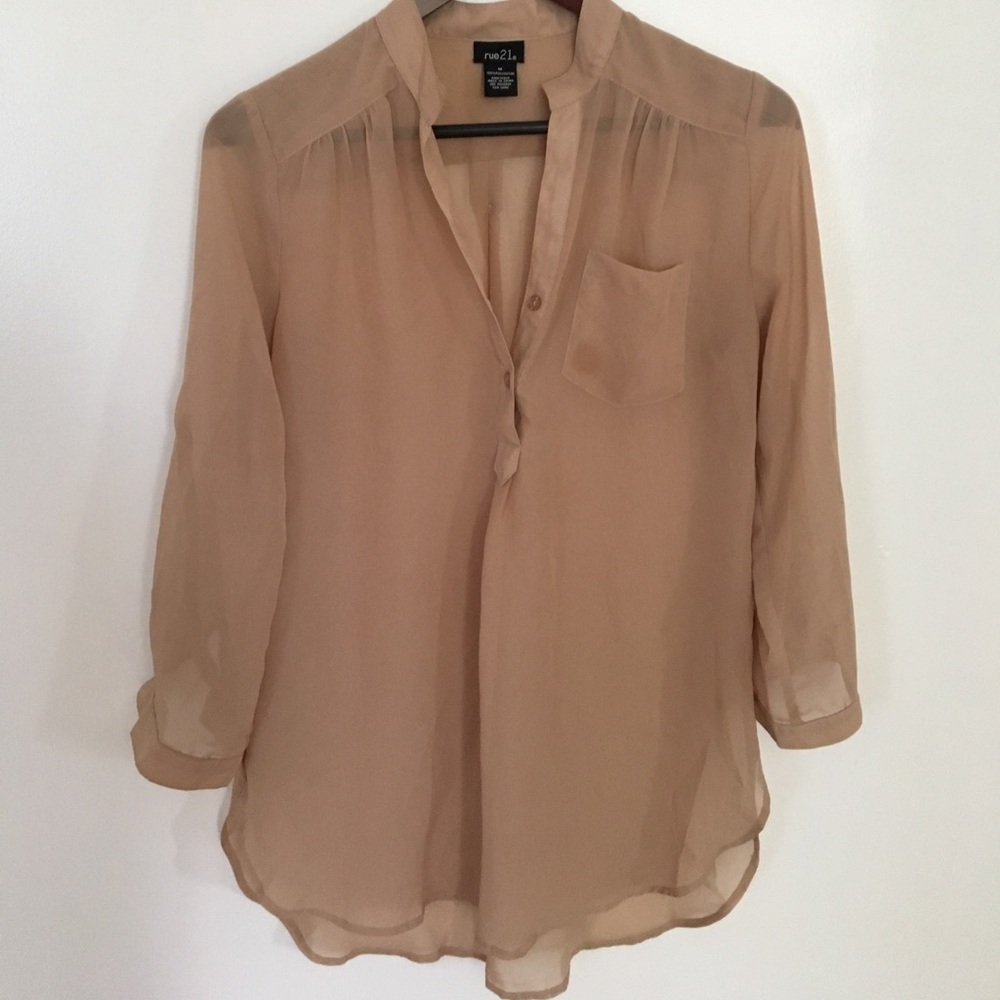 Nude Tunic Popover