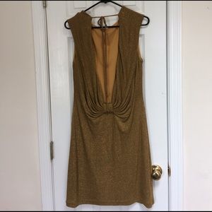 Gold-tastic cocktail dress!