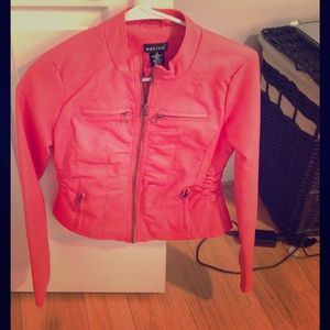 Faux leather jacket