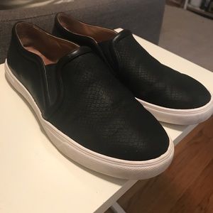 Snakeskin Leather slip ons