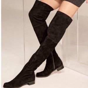 Stuart Weitzman Hilo over-knee suede black  boots