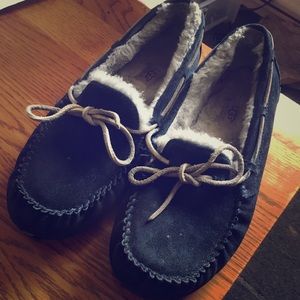 Navy Ugg Moccasins
