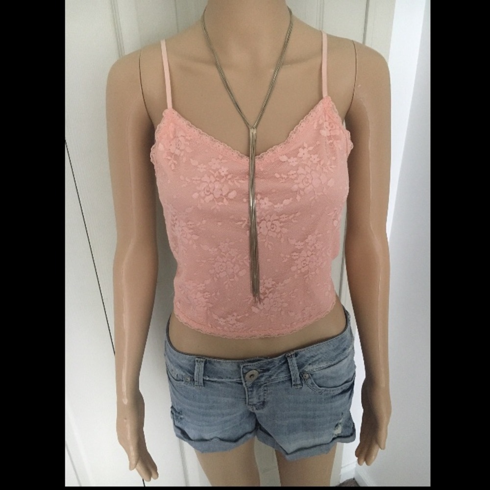 Peach Lace Cami