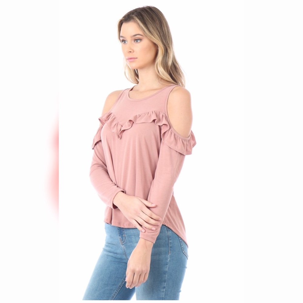 Rachel Cold Shoulder Top - Picture 2 of 4