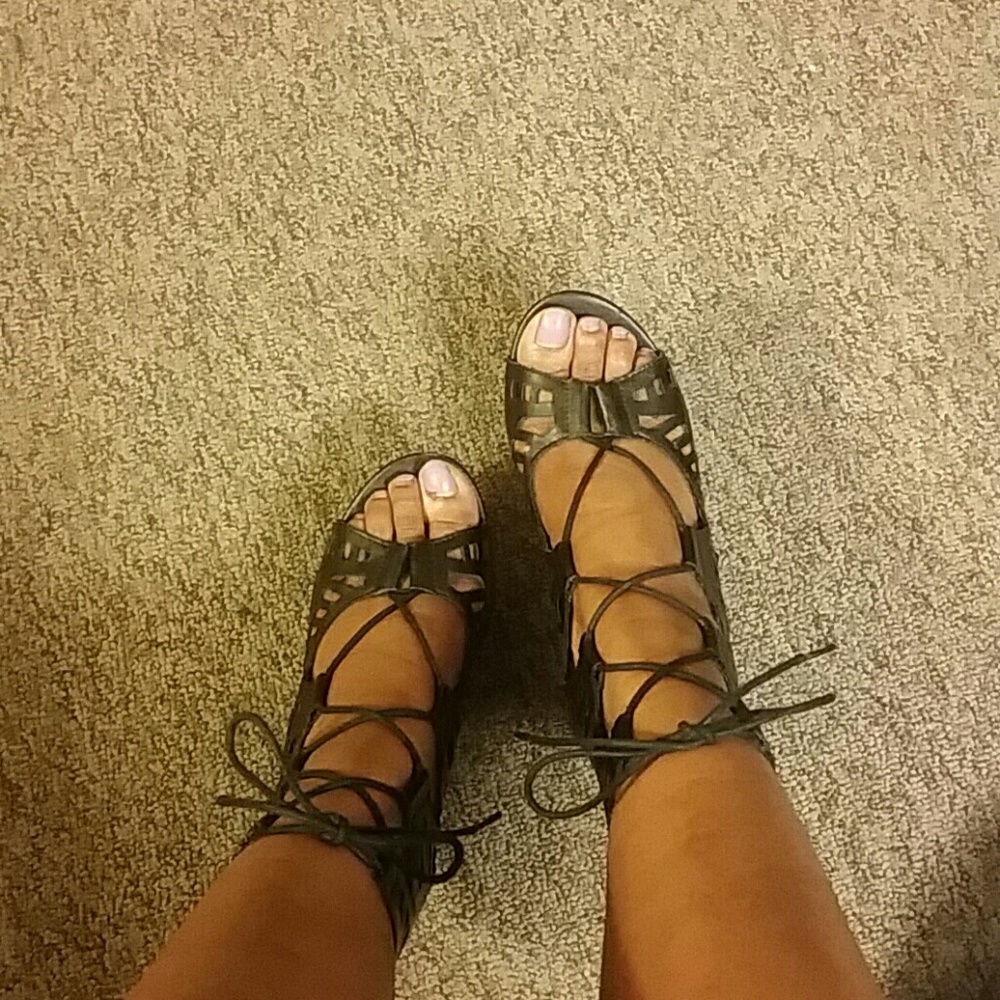 Lace up heels