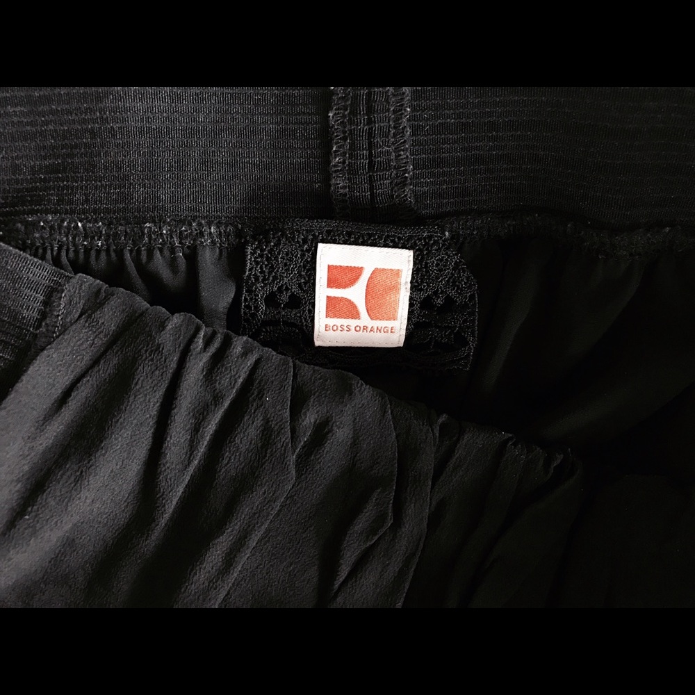 Boss Orange, black tulip skirt