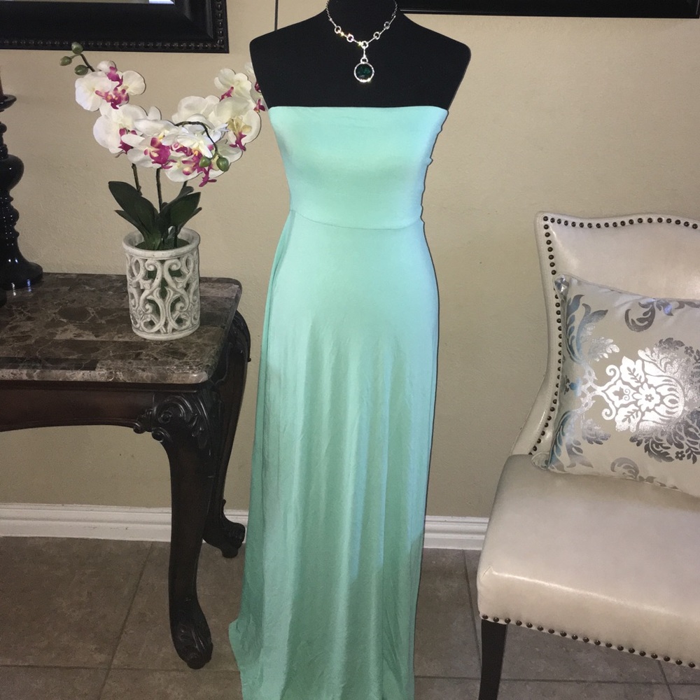 Teal Tube Dress
