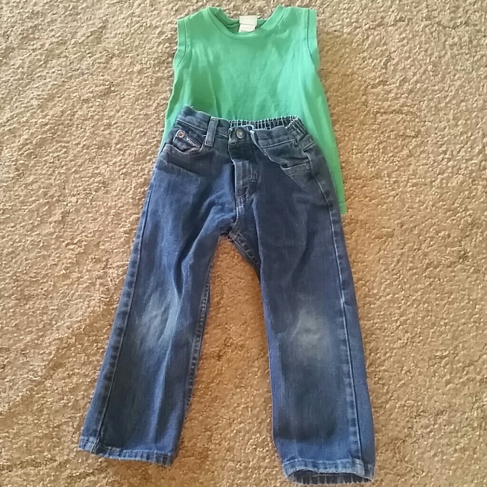 Boys 2 piece outfit/Wrangler Jeans