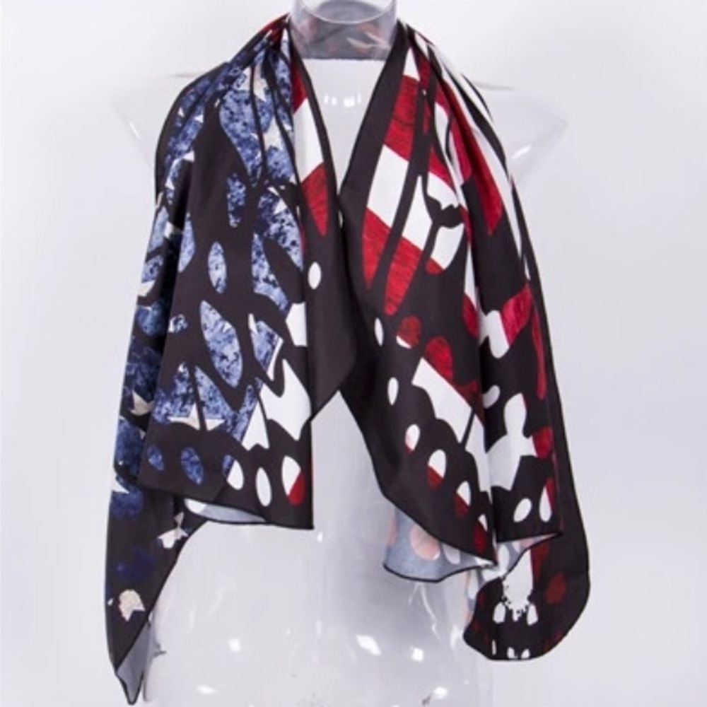 American Flag Butterfly Coverup Festival Shawl