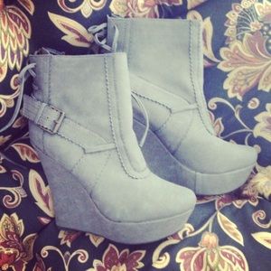 Sexy Gray Ankle boots