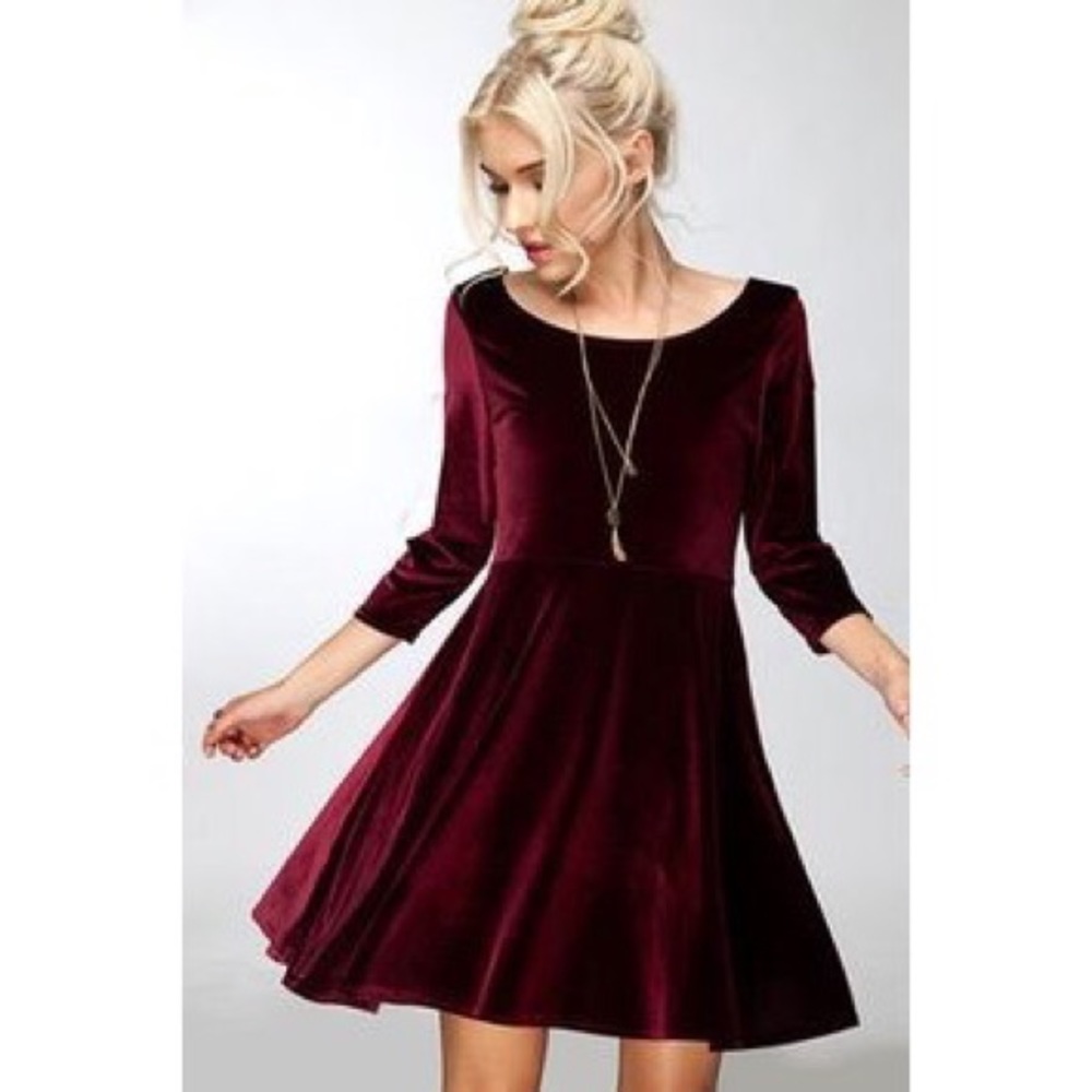 Red Velvet Dress