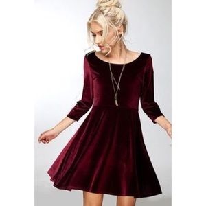 Red Velvet Dress