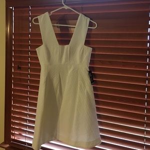 Never been worn white flare Express dress