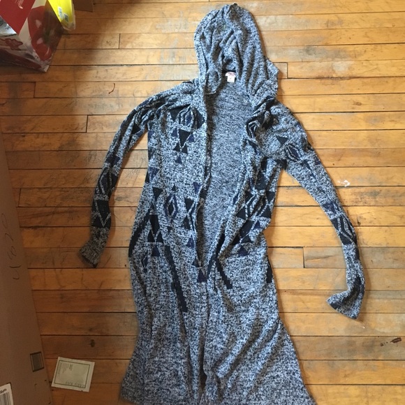 Open cardigan with hood - Picture 1 of 1