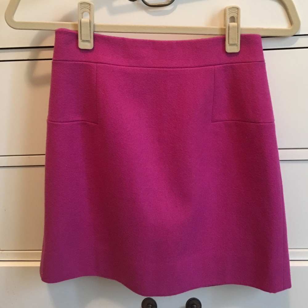 J. Crew Pink wool skirt