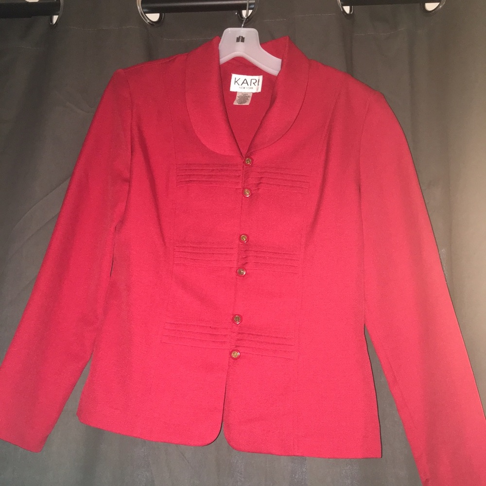 Red dress coat