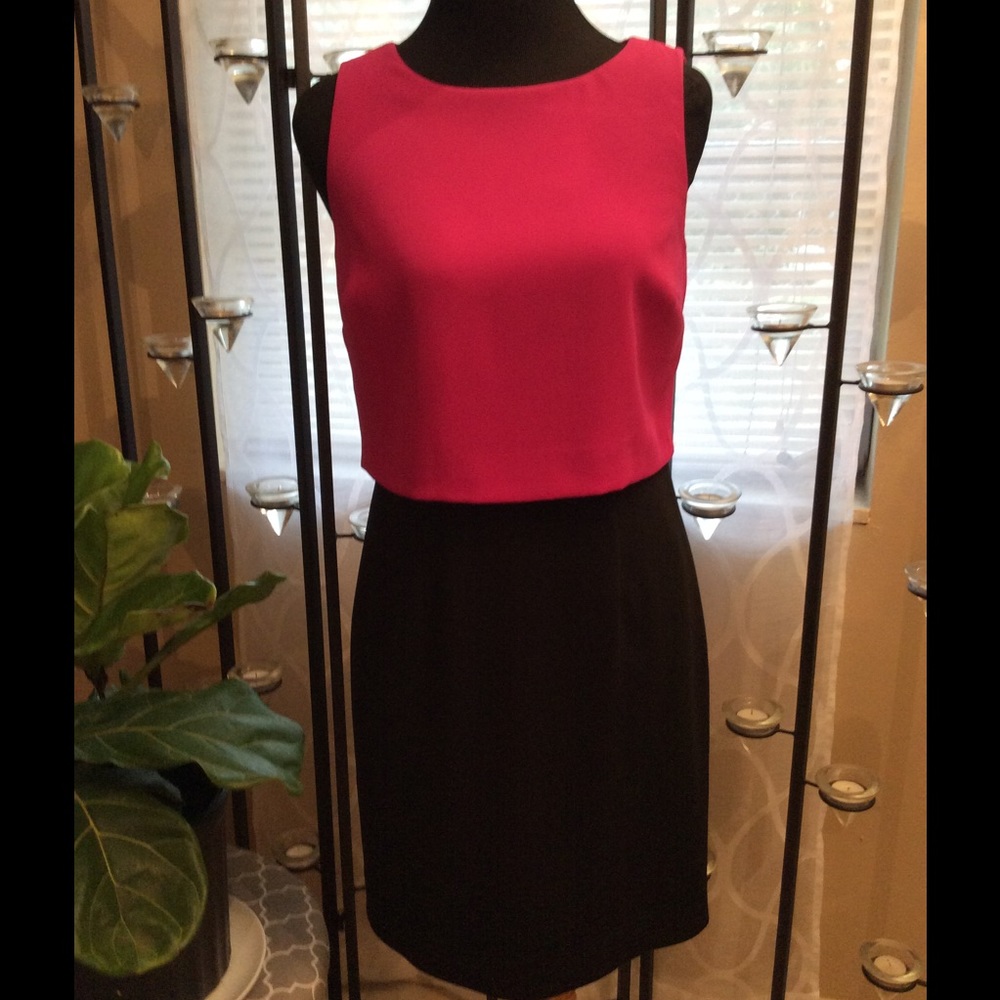 Ivanka Trump hot pink and black dress