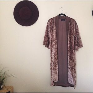 Velvet kimono/shrug