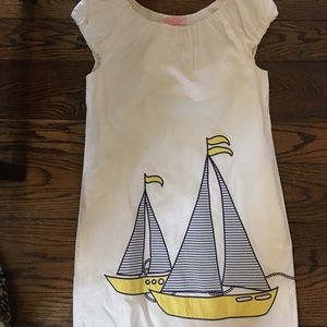 Lilly Pulitzer White Sailboat Dress