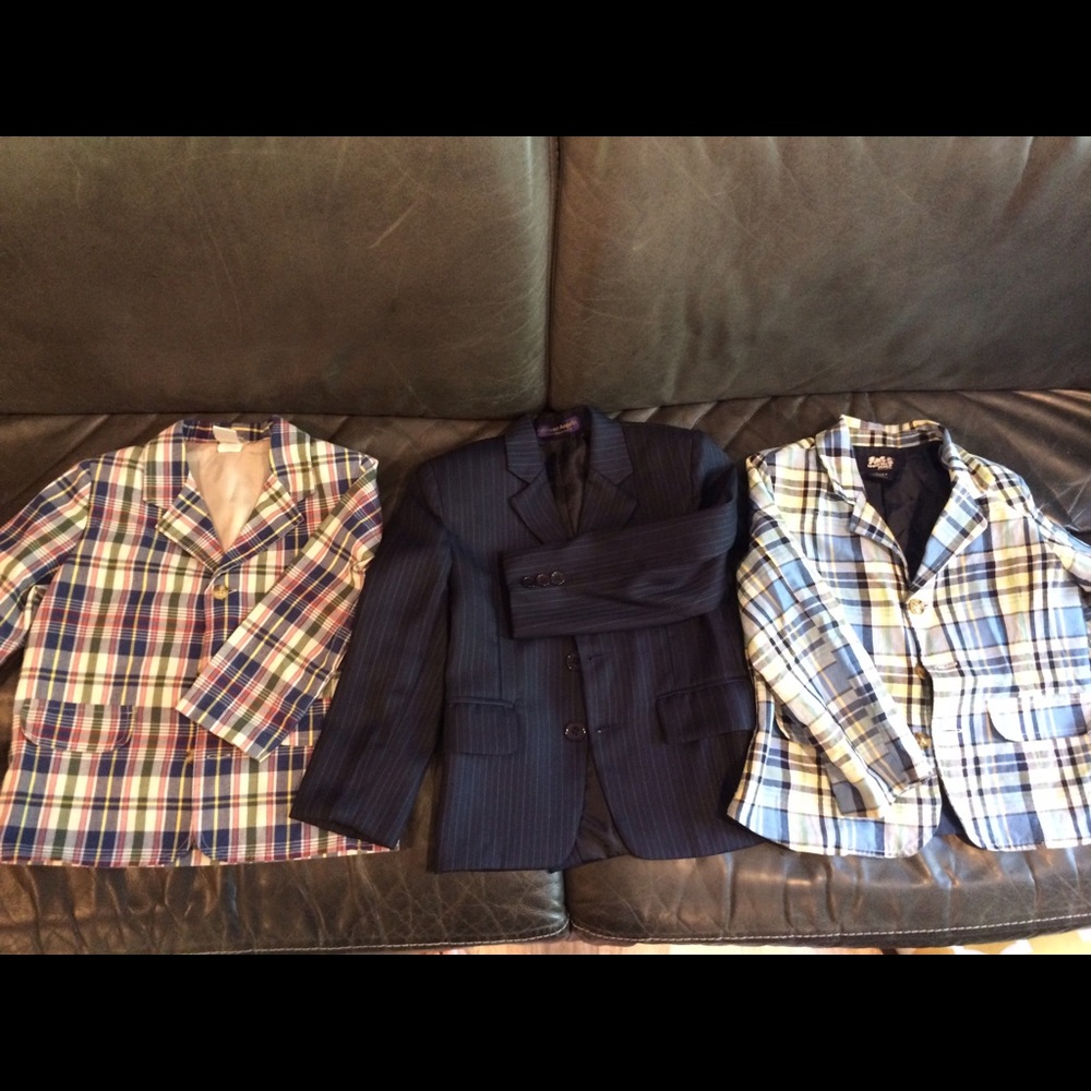 Boys size 4 suit jacket lot of 3