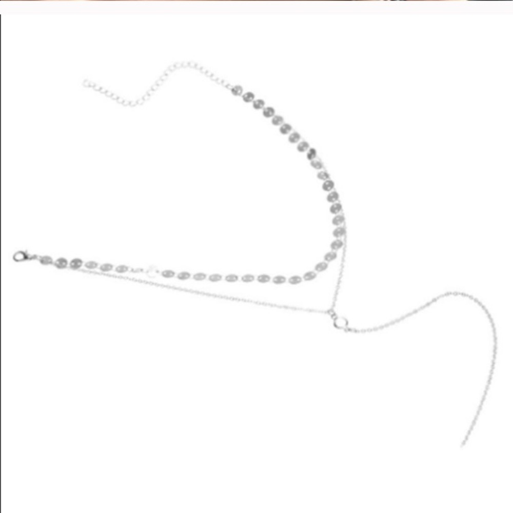 🆕 Nasty Gal Silver delicate layered choker - Picture 2 of 4