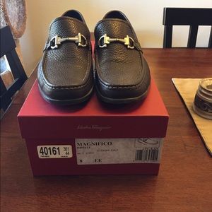 Salvatore Ferragamo Magnifico Hickory Calf loafers