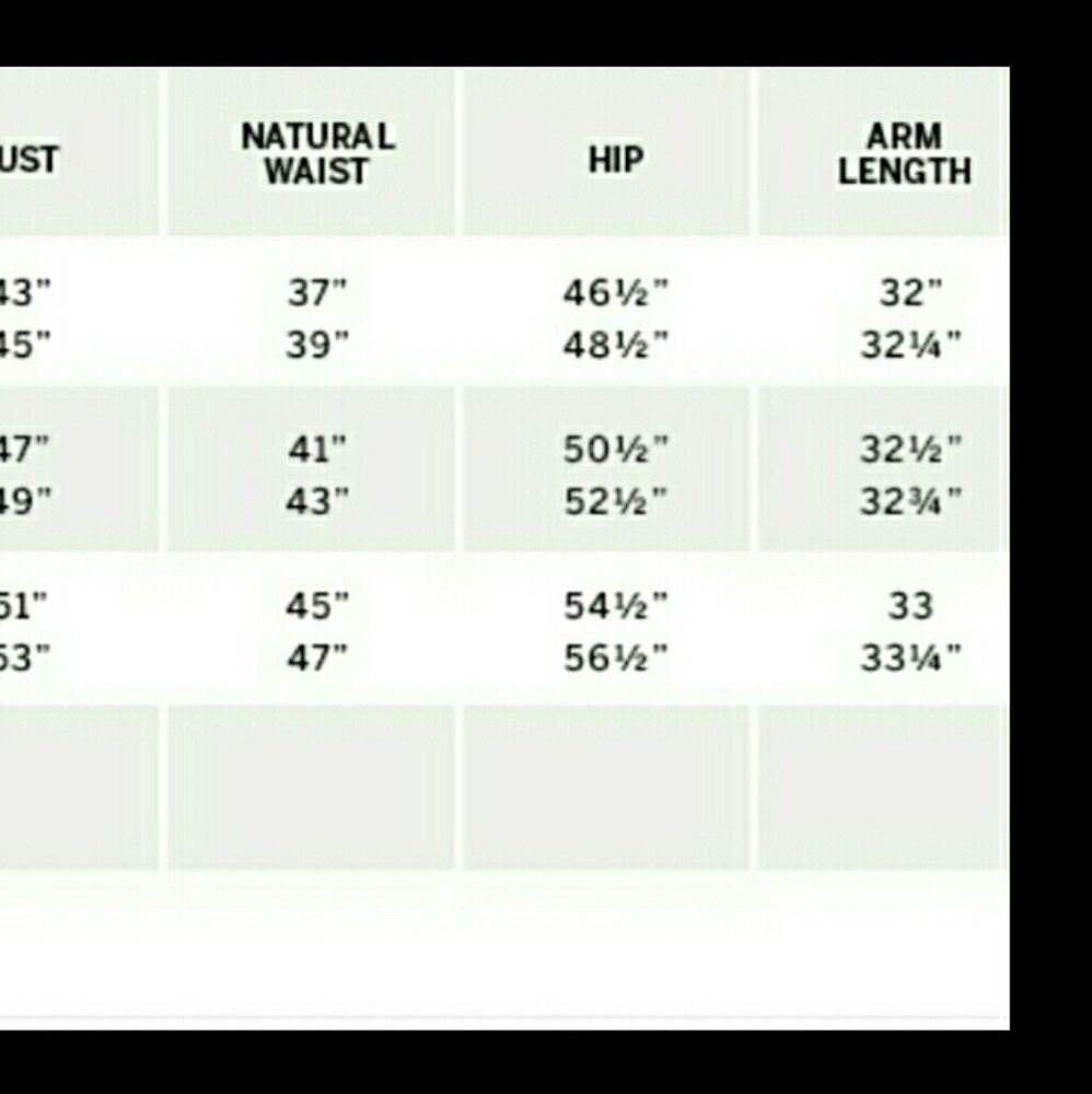 Plus size size chart - Picture 4 of 4