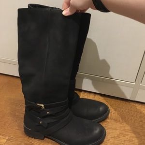 Steve Madden Black Albany Boots