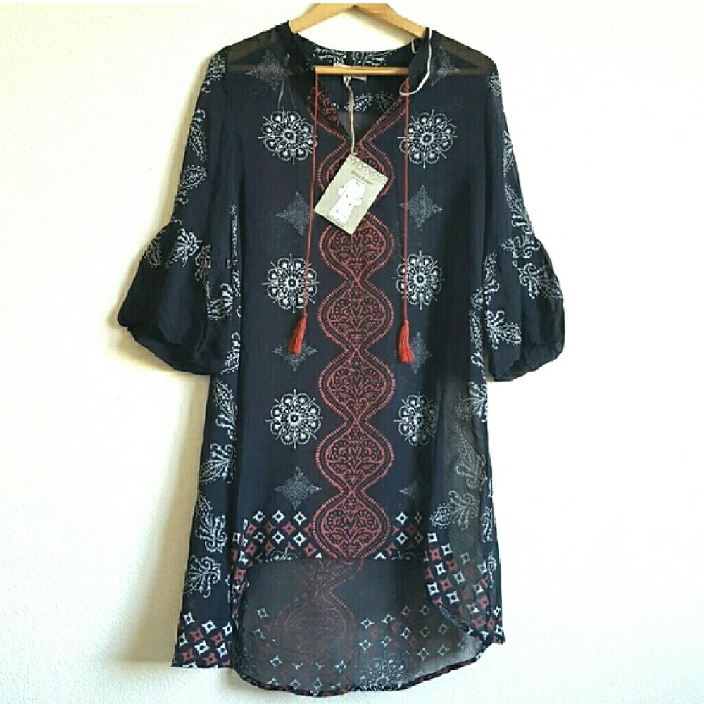 BOHEME TASSEL TUNIC DRESS