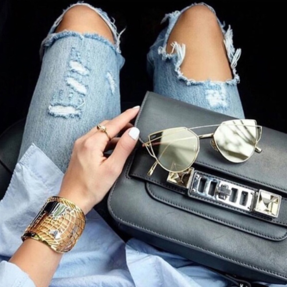 Fashion Wire Aviator Sunglasses