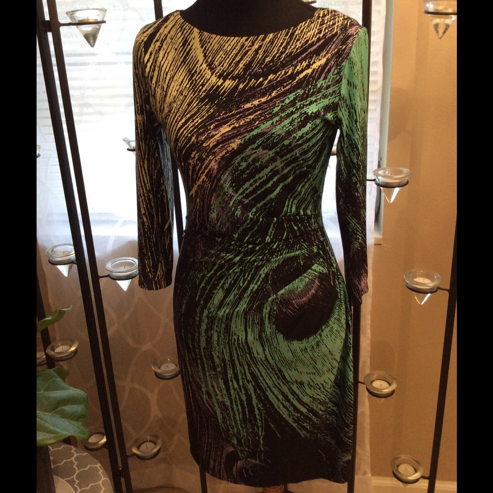 Colorful Muse Dress with long sleeves