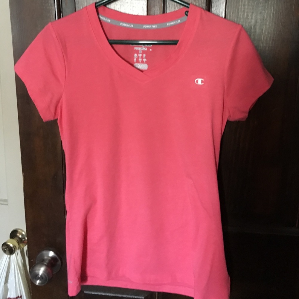 Pink Champion PowerTrain Vneck Tshirt