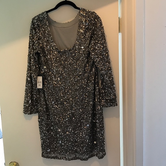 Adrianna Papell sequin cocktail dress NWT - Picture 3 of 6