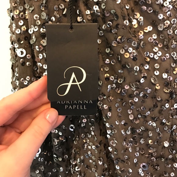 Adrianna Papell sequin cocktail dress NWT - Picture 5 of 6
