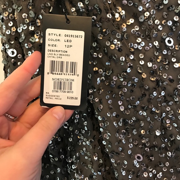 Adrianna Papell sequin cocktail dress NWT - Picture 6 of 6