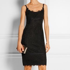 Diane von Furstenberg Black lace Olivia dress